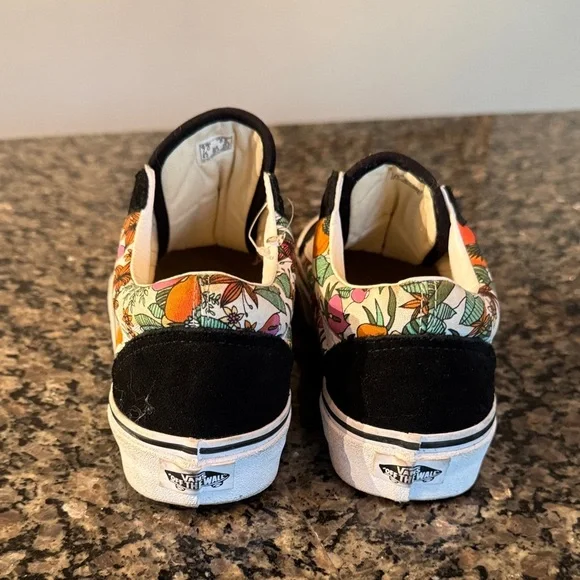 Vans multi tropic Black and Floral Canvas Sneakers EUC 8.5 - Picture 6 of 15